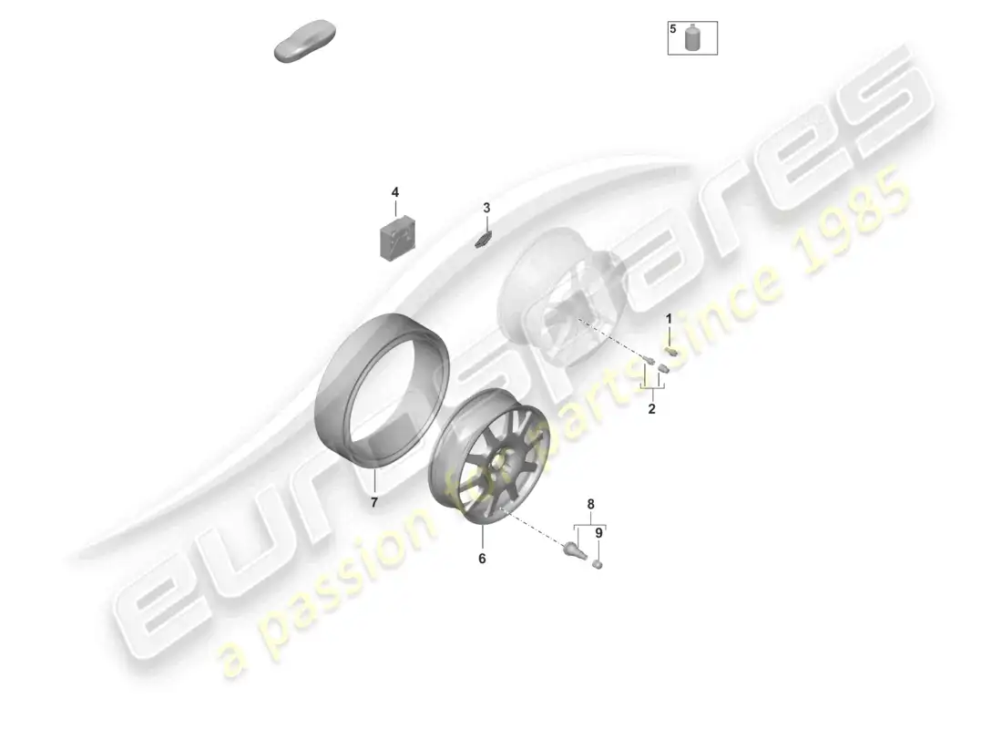porsche 2025 (taycan 9j1-2) individual parts part diagram