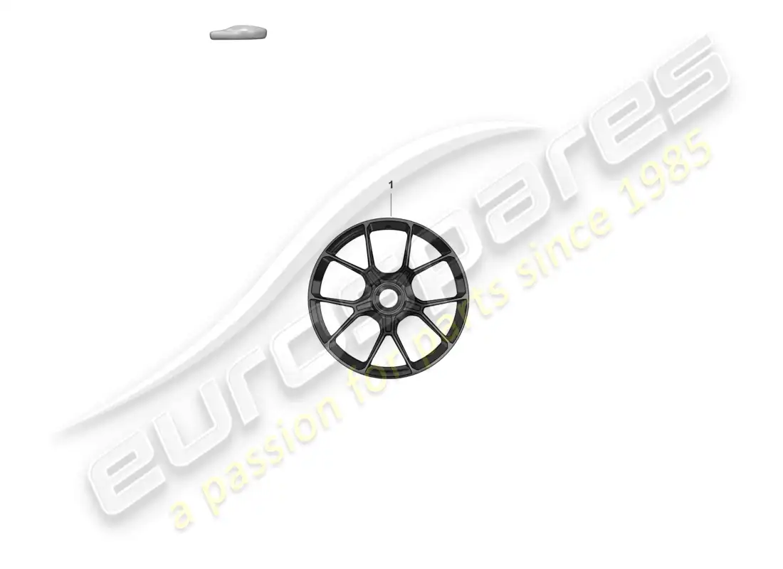 porsche 2024 (992-2 gt3/rs/st) alloy wheel for winter tires part diagram
