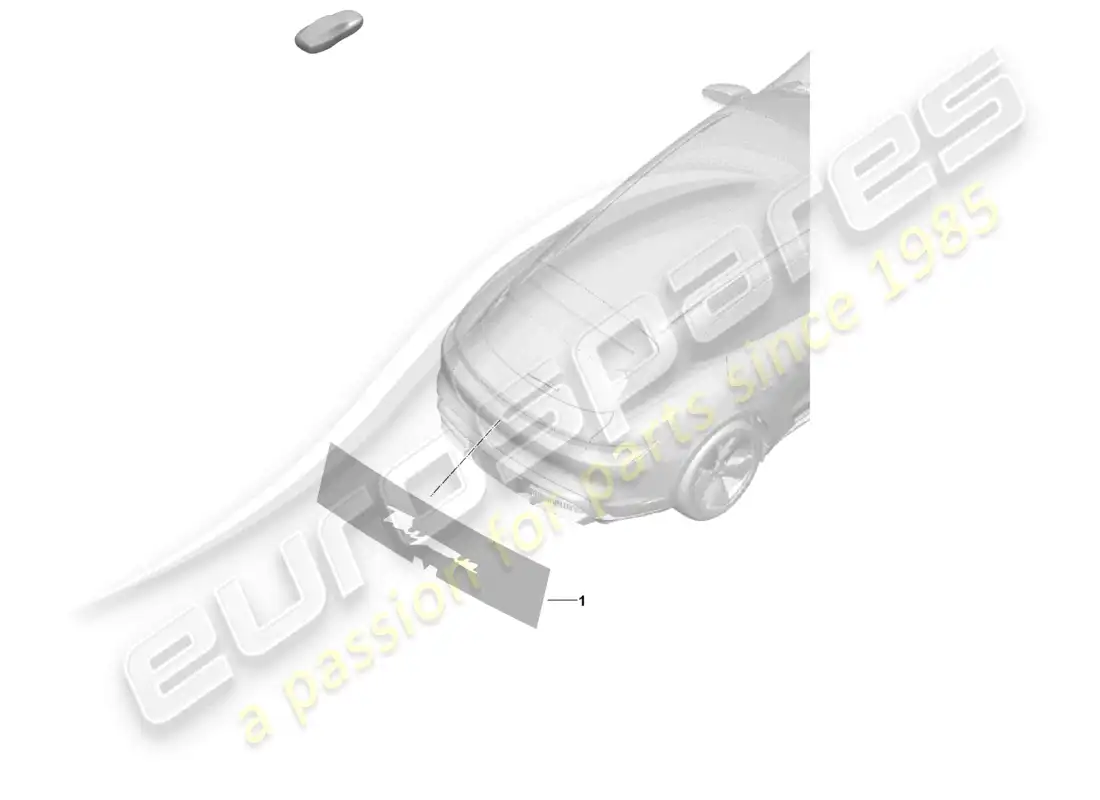 porsche 2026 (taycan 9j1-2) assembly aid for lettering parts diagram