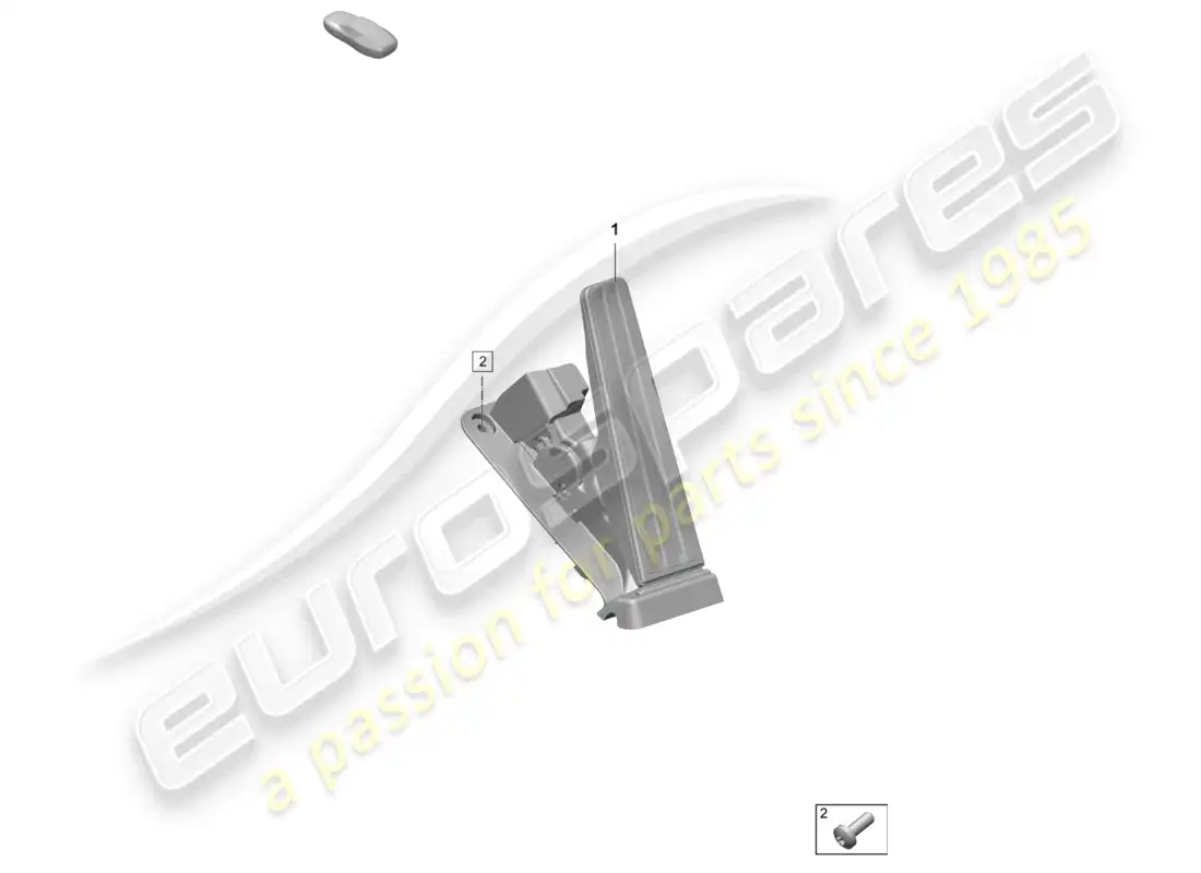 porsche 2026 (taycan 9j1-2) accelerator pedal parts diagram