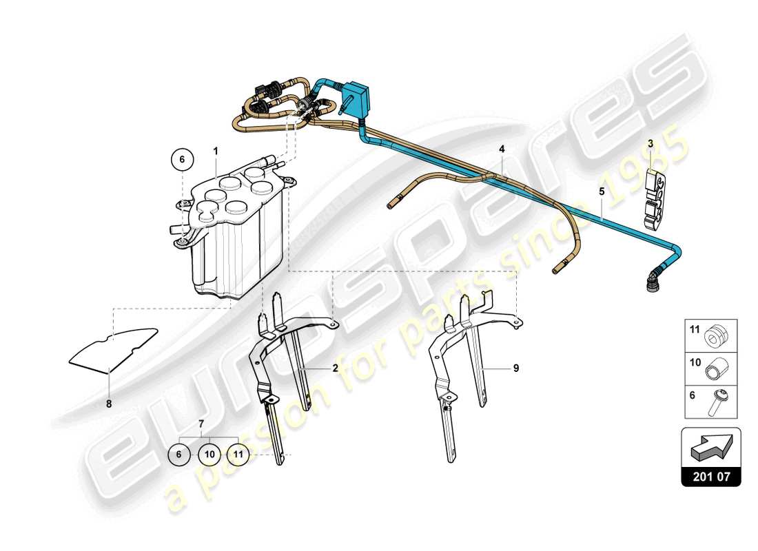 lamborghini lp770-4 svj roadster (2019) activated carbon filter system part diagram