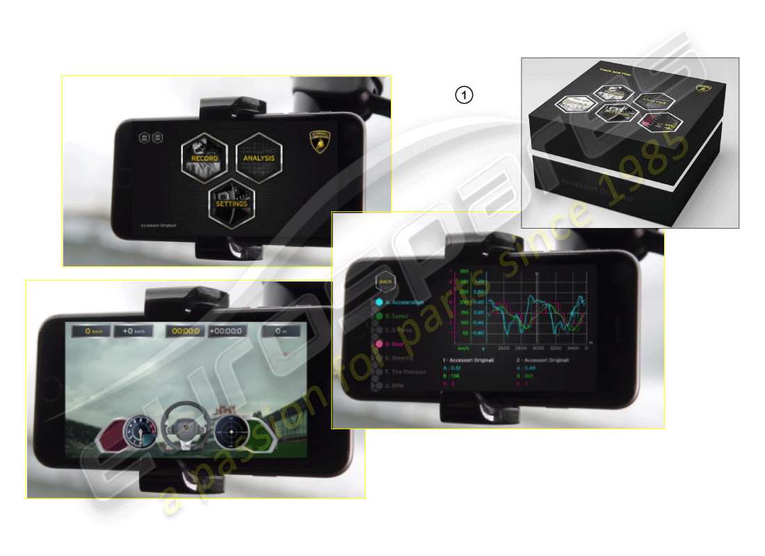 lamborghini huracan performante coupe (accessories) installation kit part diagram