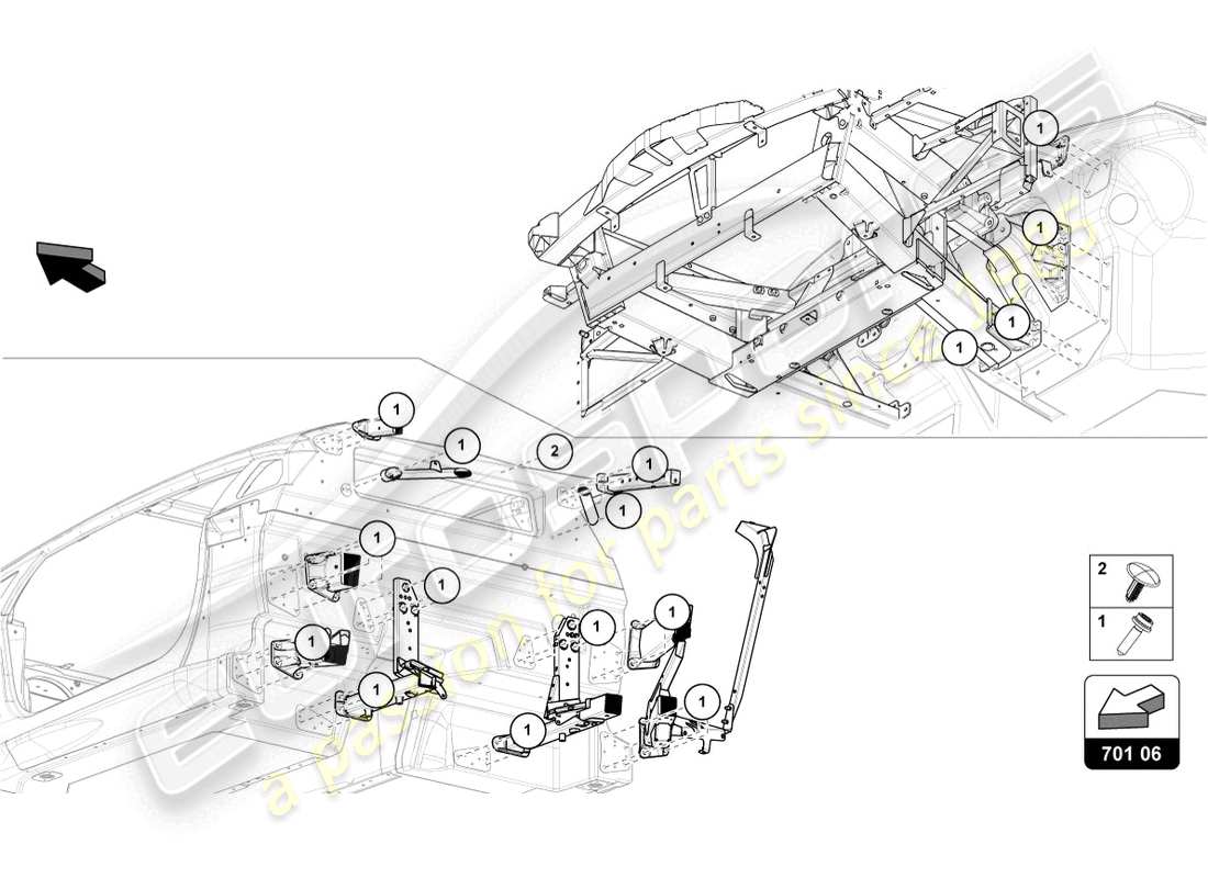 lamborghini lp770-4 svj roadster (2019) fasteners part diagram