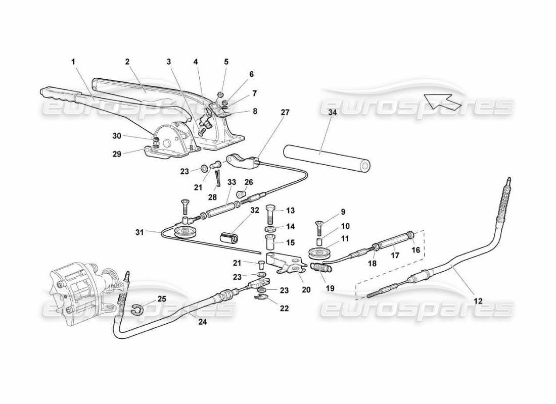 lamborghini murcielago lp670 hand brake part diagram