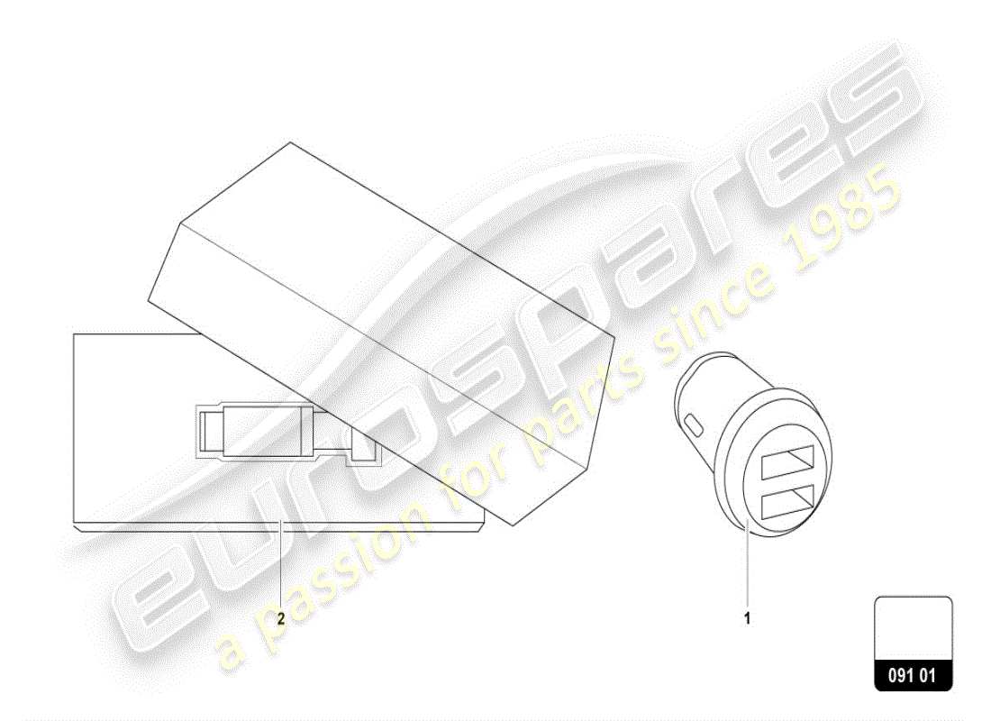 lamborghini urus (accessories) access.,infotainment,miscell. parts diagram