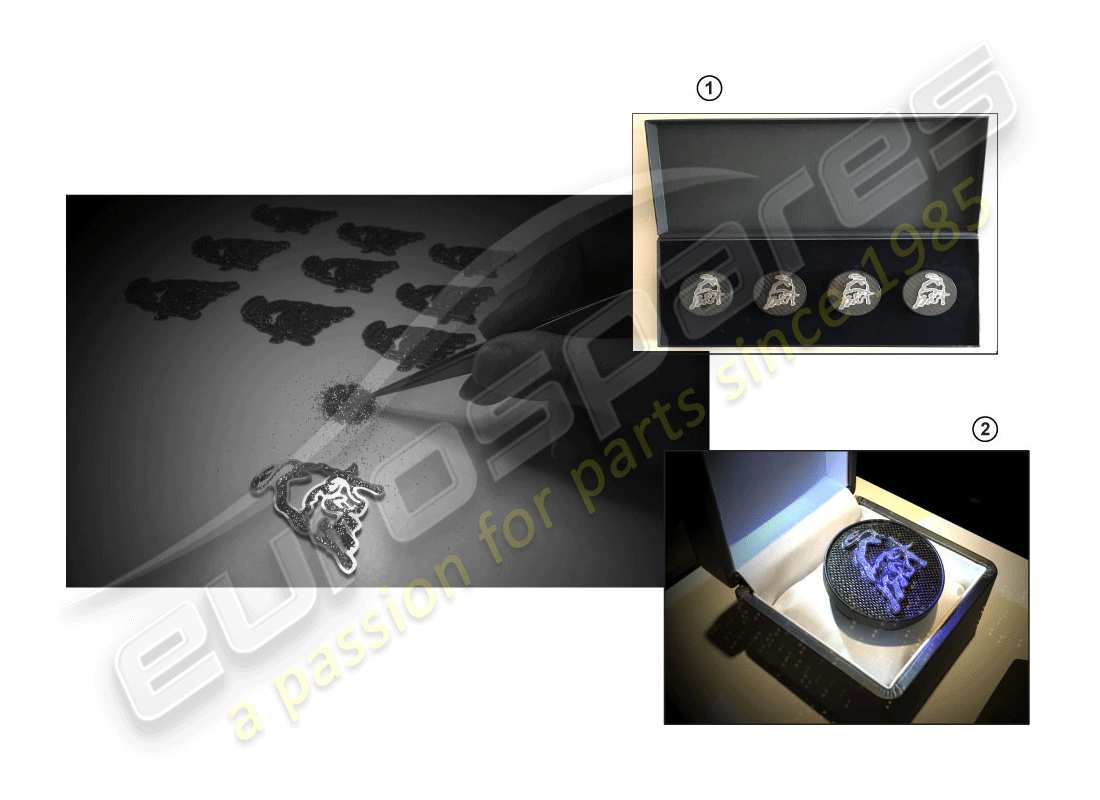 lamborghini accessories (lp580-2 coupe) decorative set part diagram
