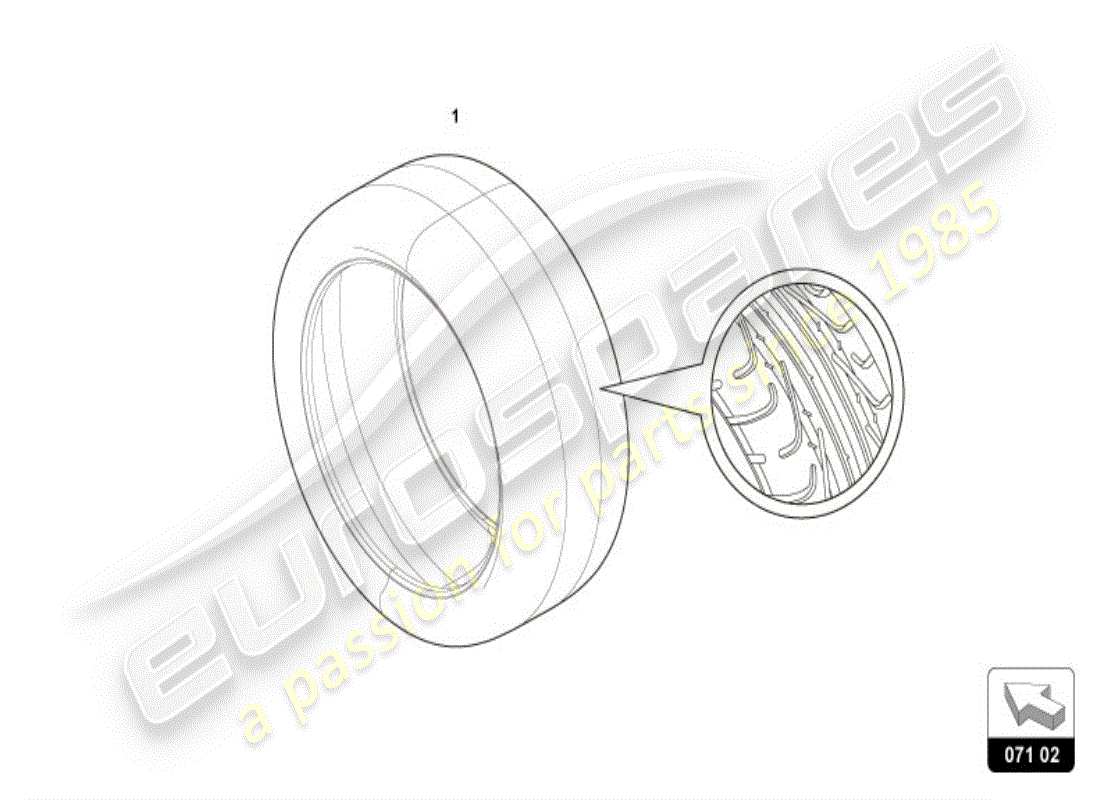 lamborghini accessories (lp600-4 zhong coupe) tyres part diagram