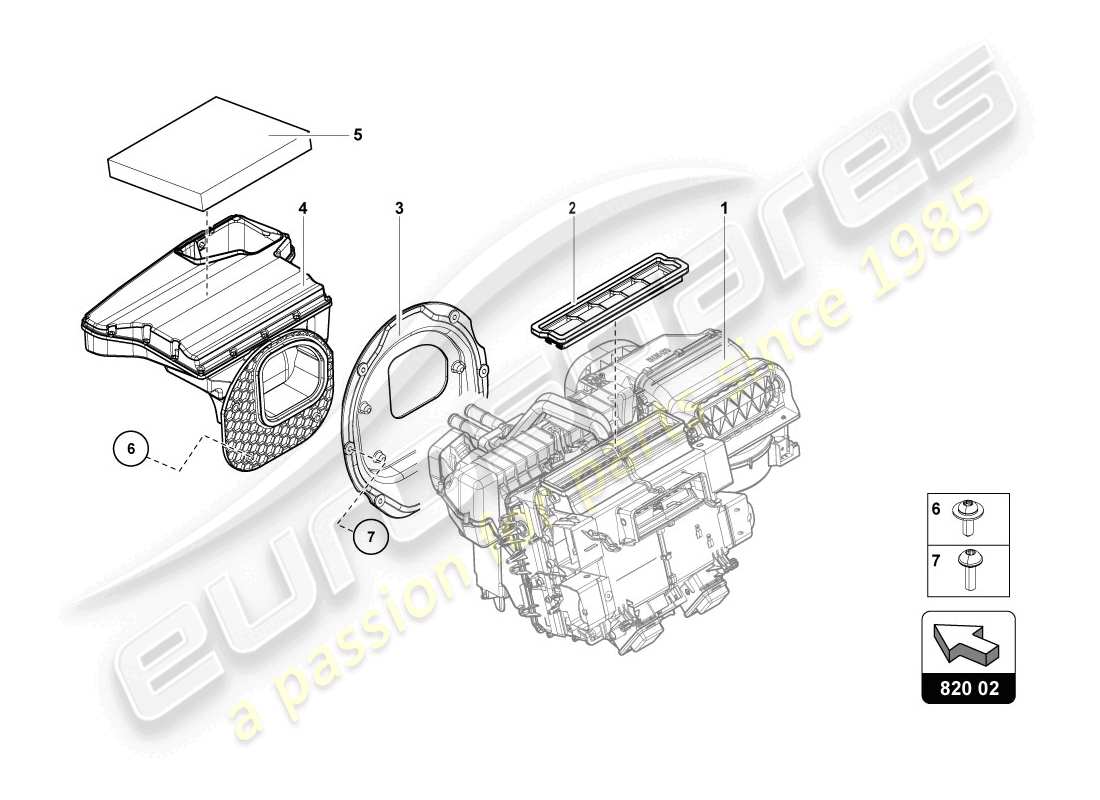 lamborghini 2014 (lp720-4 coupe 50) air conditioning part diagram
