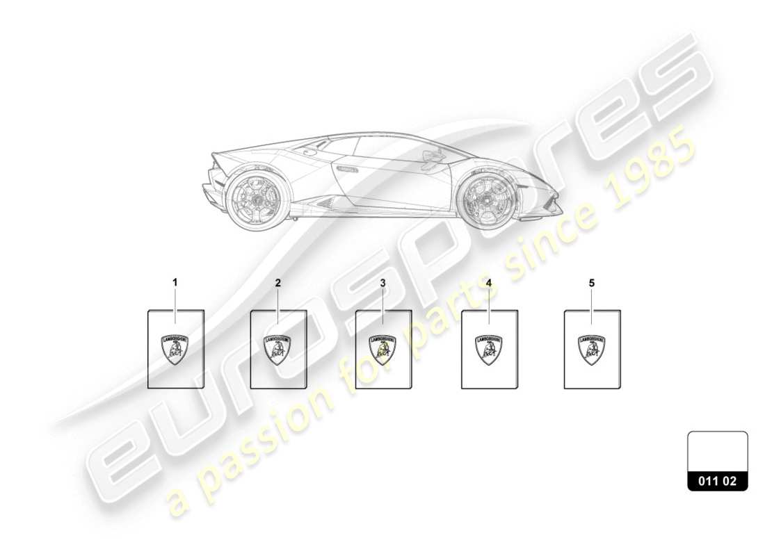 lamborghini lp610-4 coupe (2017) vehicle wallet part diagram