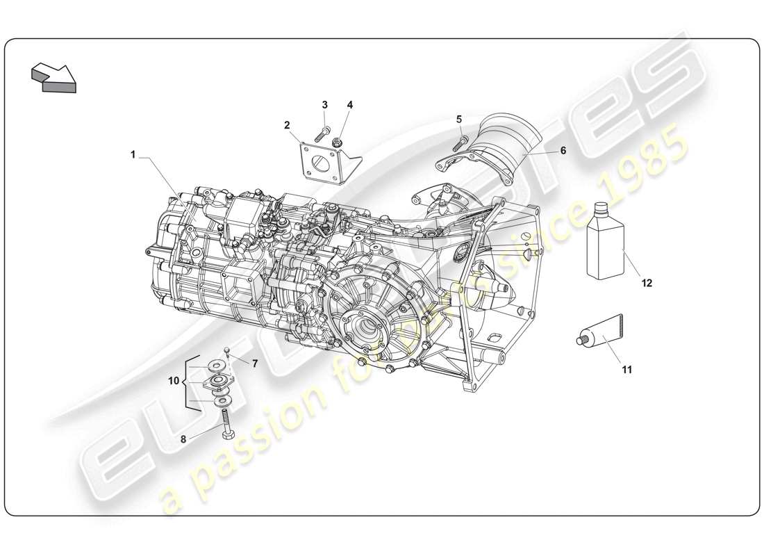 lamborghini super trofeo (2009-2014) assembly parts diagram