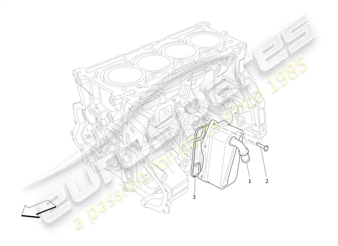 maserati ghibli fragment (2022) heat exchanger part diagram