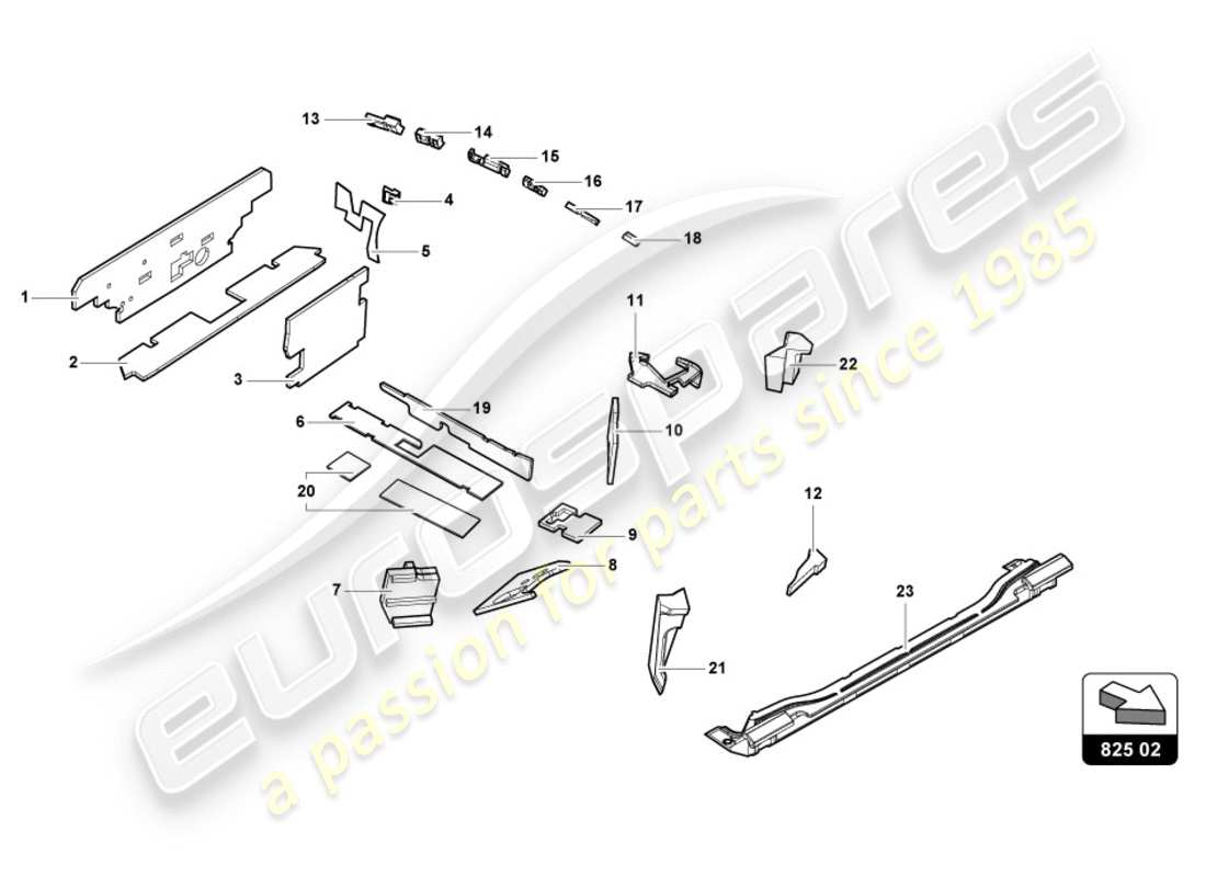 lamborghini lp610-4 avio (2017) damping part diagram