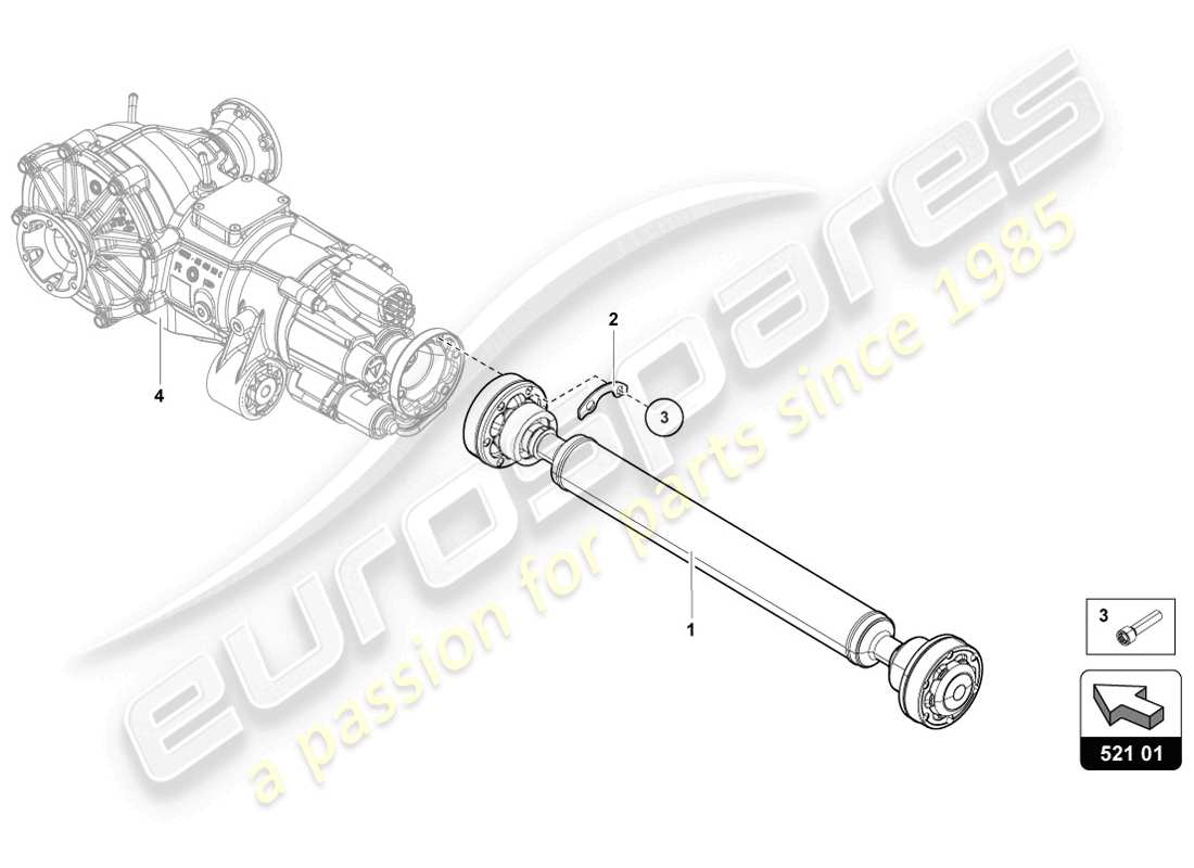lamborghini 2014 (lp720-4 coupe 50) cardan shaft part diagram