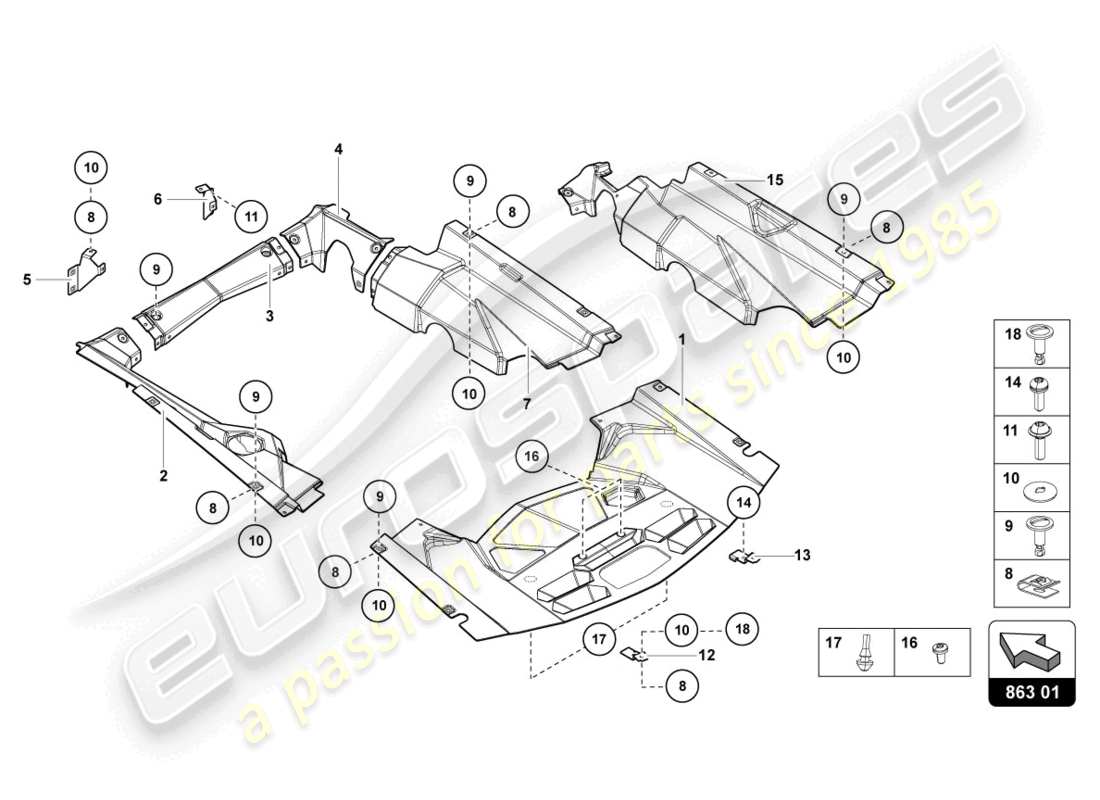 lamborghini lp740-4 s roadster (2019) covers part diagram