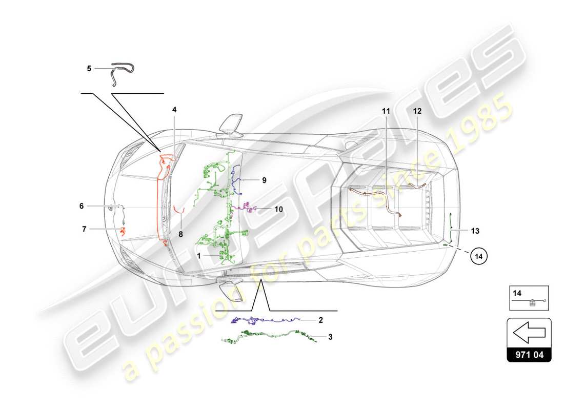 lamborghini lp610-4 spyder (2017) wiring part diagram