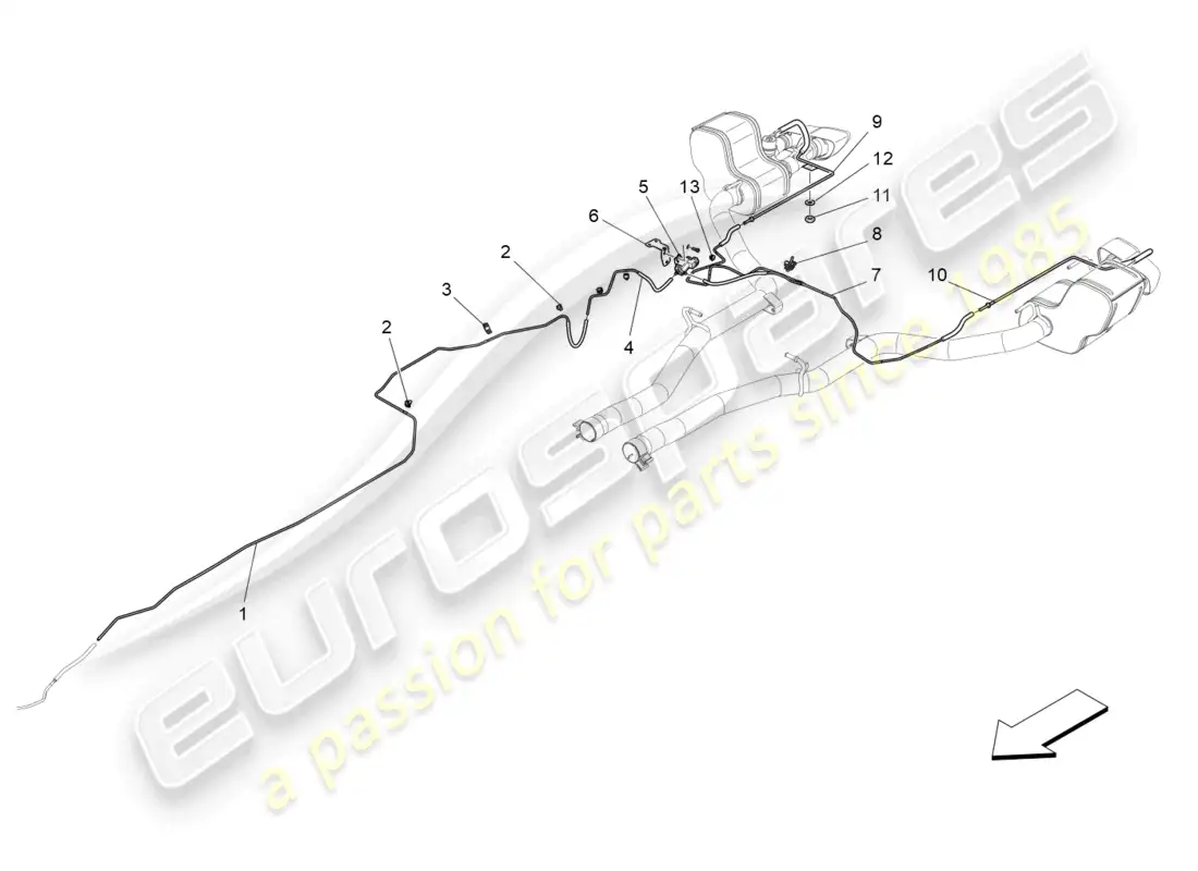 maserati ghibli (2014) additional air system parts diagram