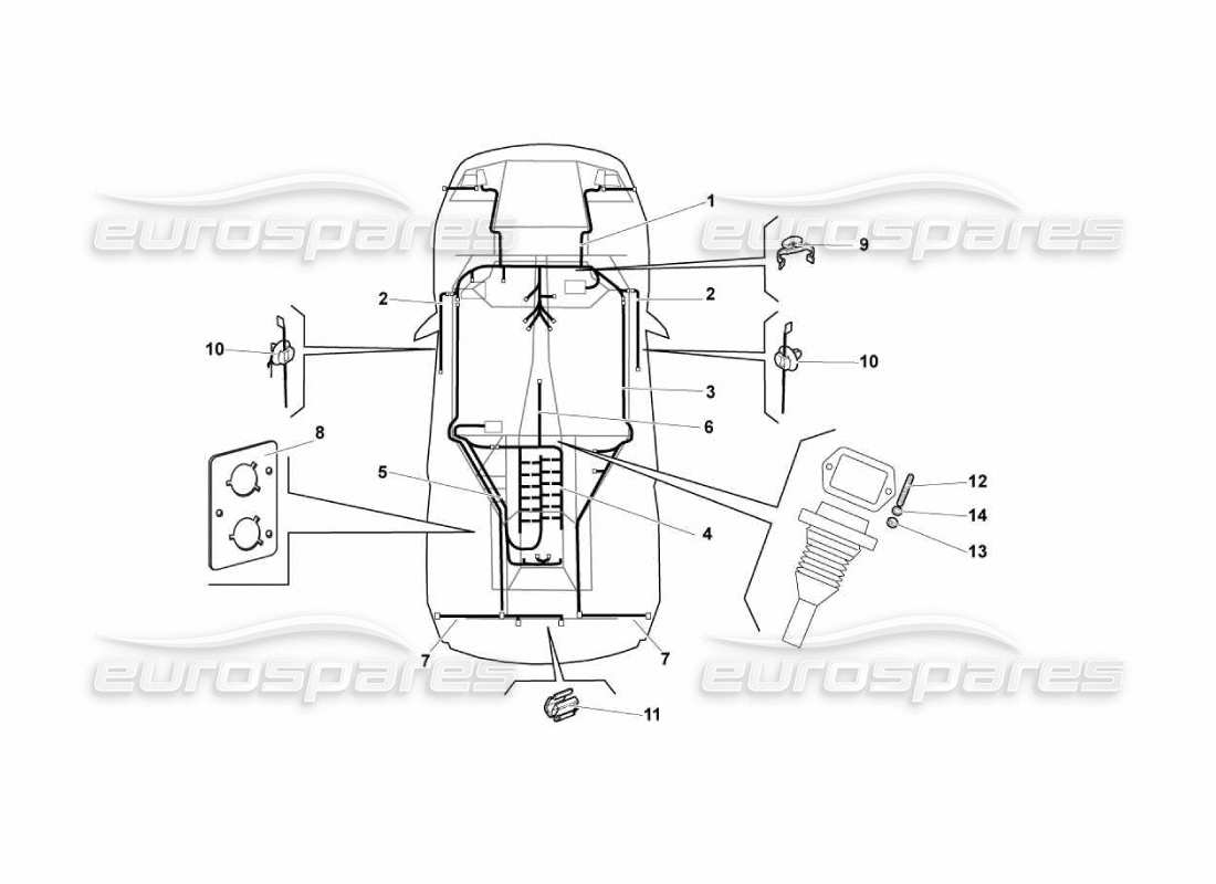 lamborghini murcielago lp670 electrical system part diagram