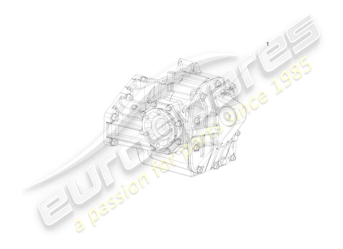 lamborghini murcielago coupe (2003) final drive, complete rear part diagram