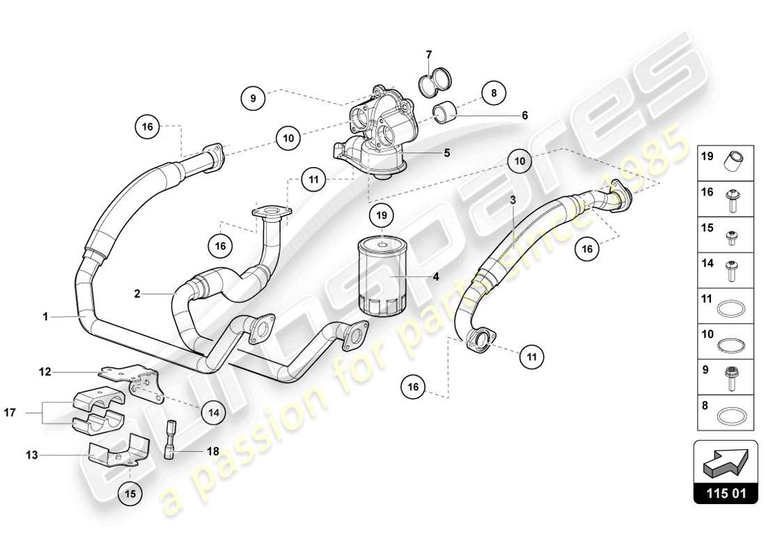 lamborghini 2014 (lp720-4 coupe 50) oil filter part diagram
