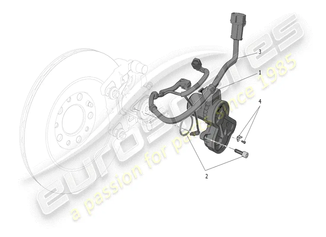 a part diagram from the maserati grecale parts catalogue