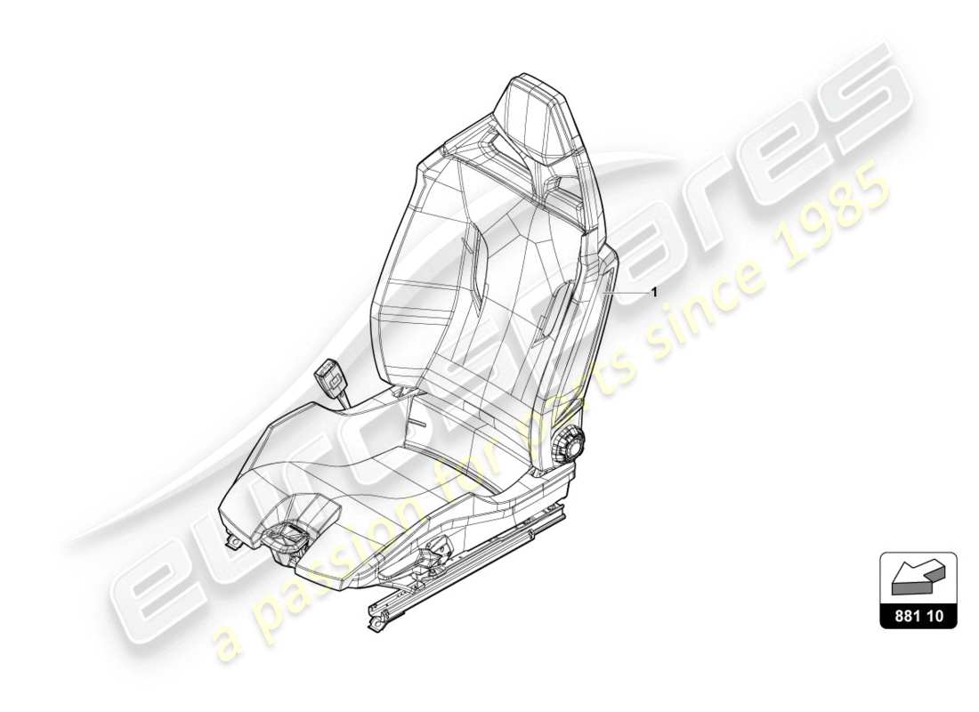 a part diagram from the Lamborghini Evo Coupe 2WD (2020) parts catalogue