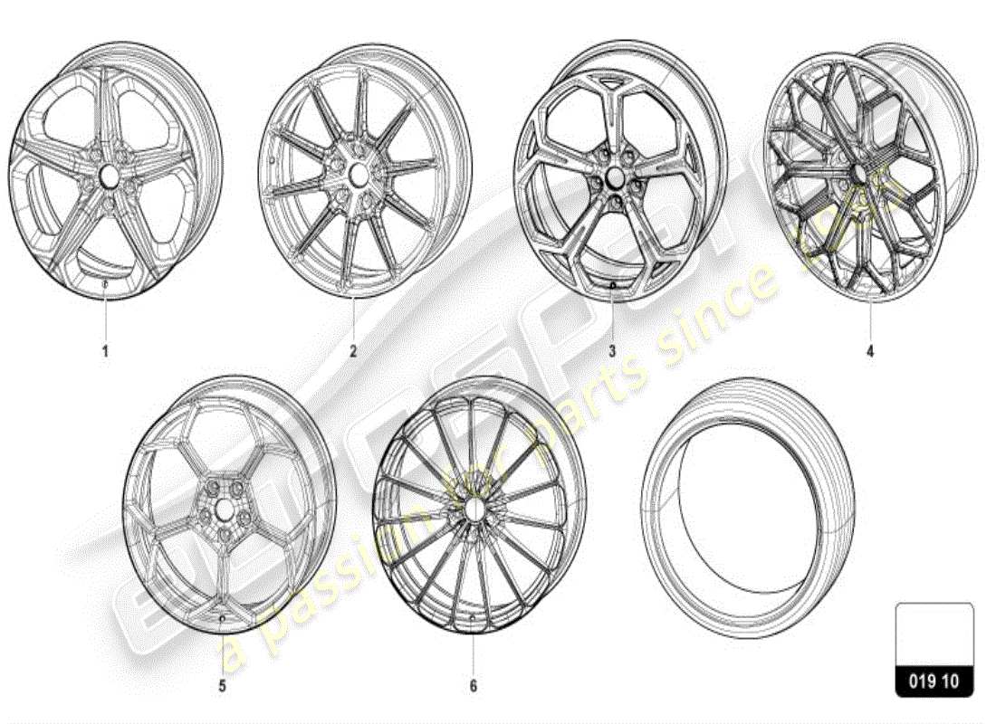 a part diagram from the lamborghini urus (accessories) parts catalogue