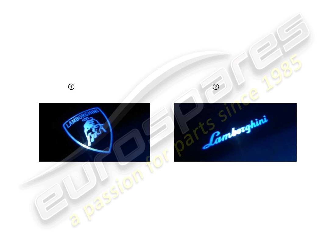 a part diagram from the lamborghini huracan lp610-4 coupe (accessories) parts catalogue