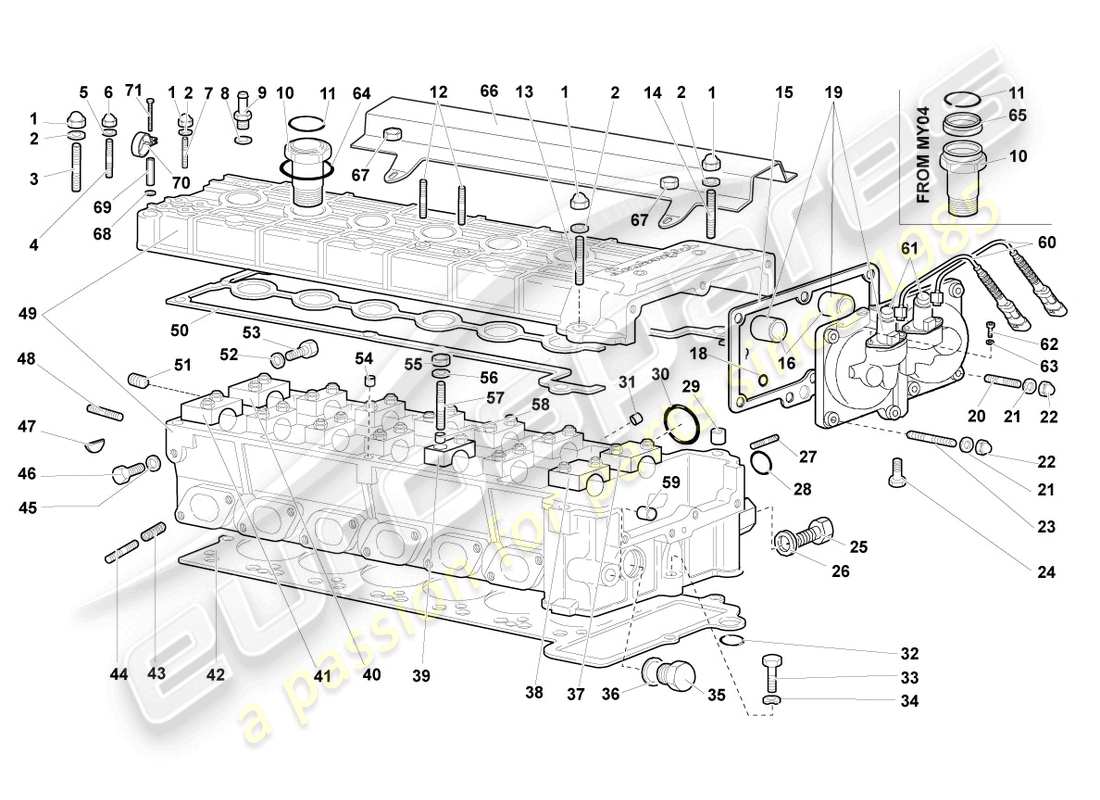 part diagram containing part number 0011004007