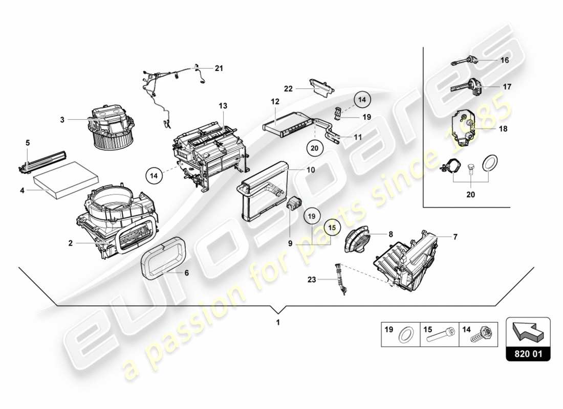 lamborghini 2018 (lp580-2 coupe) air intake box for electronic part diagram