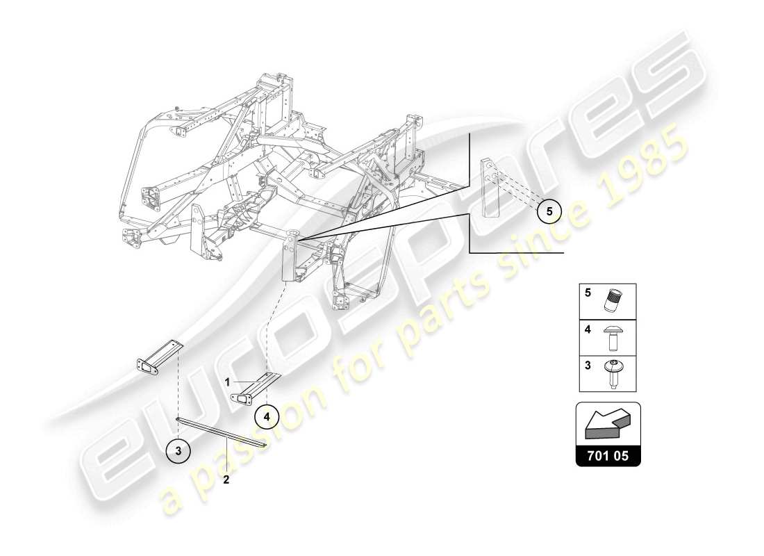 lamborghini 2014 (lp720-4 coupe 50) trim frame rear part part diagram