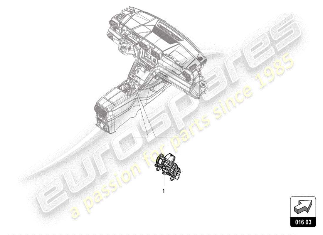 lamborghini urus (accessories) drive unit parts diagram