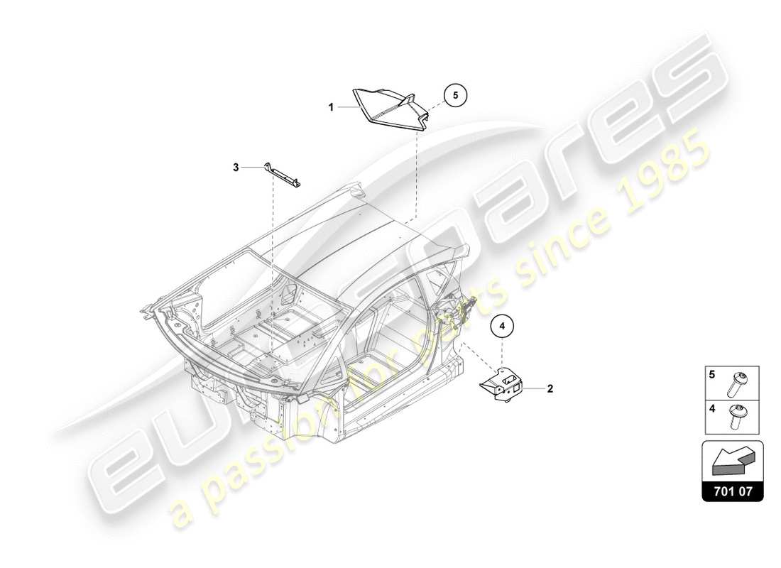 lamborghini centenario coupe (2017) chassis parts diagram