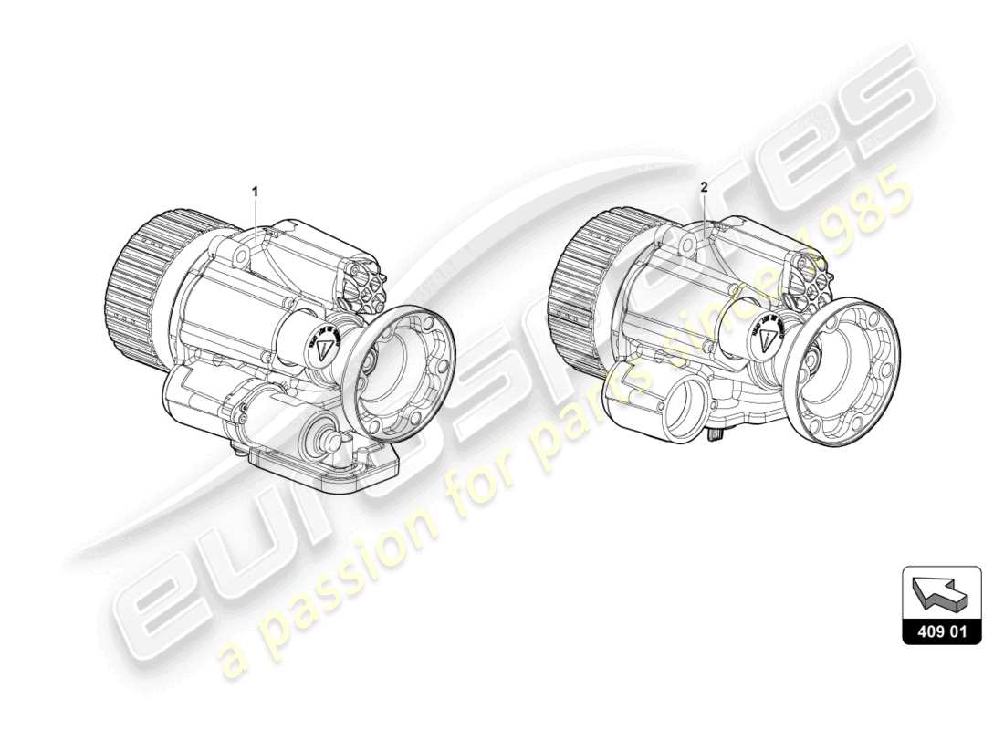 lamborghini 2017 (lp750-4 sv coupe) front axle differential part diagram