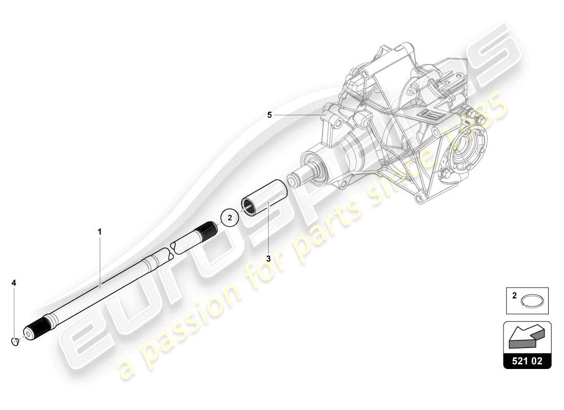 lamborghini 2014 (lp720-4 coupe 50) input shaft part diagram