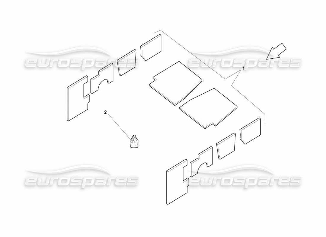 lamborghini murcielago lp670 cockpit carpets part diagram