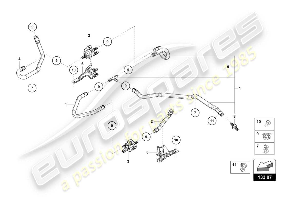 lamborghini 2016 (lp610-4 coupe) vacuum system part diagram