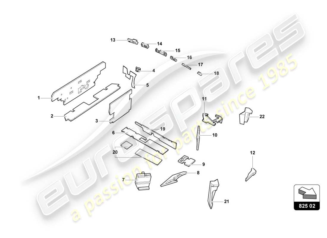 lamborghini lp580-2 spyder (2018) damping part diagram