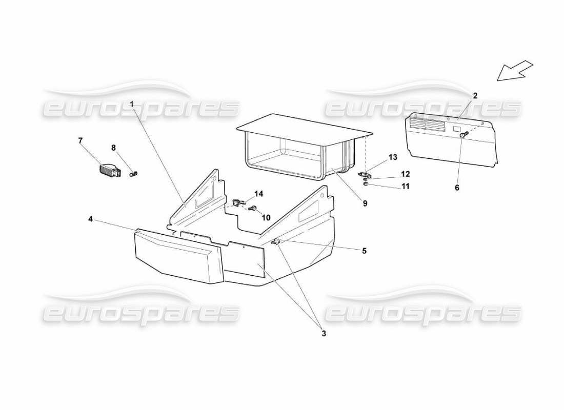 lamborghini murcielago lp670 covering part diagram