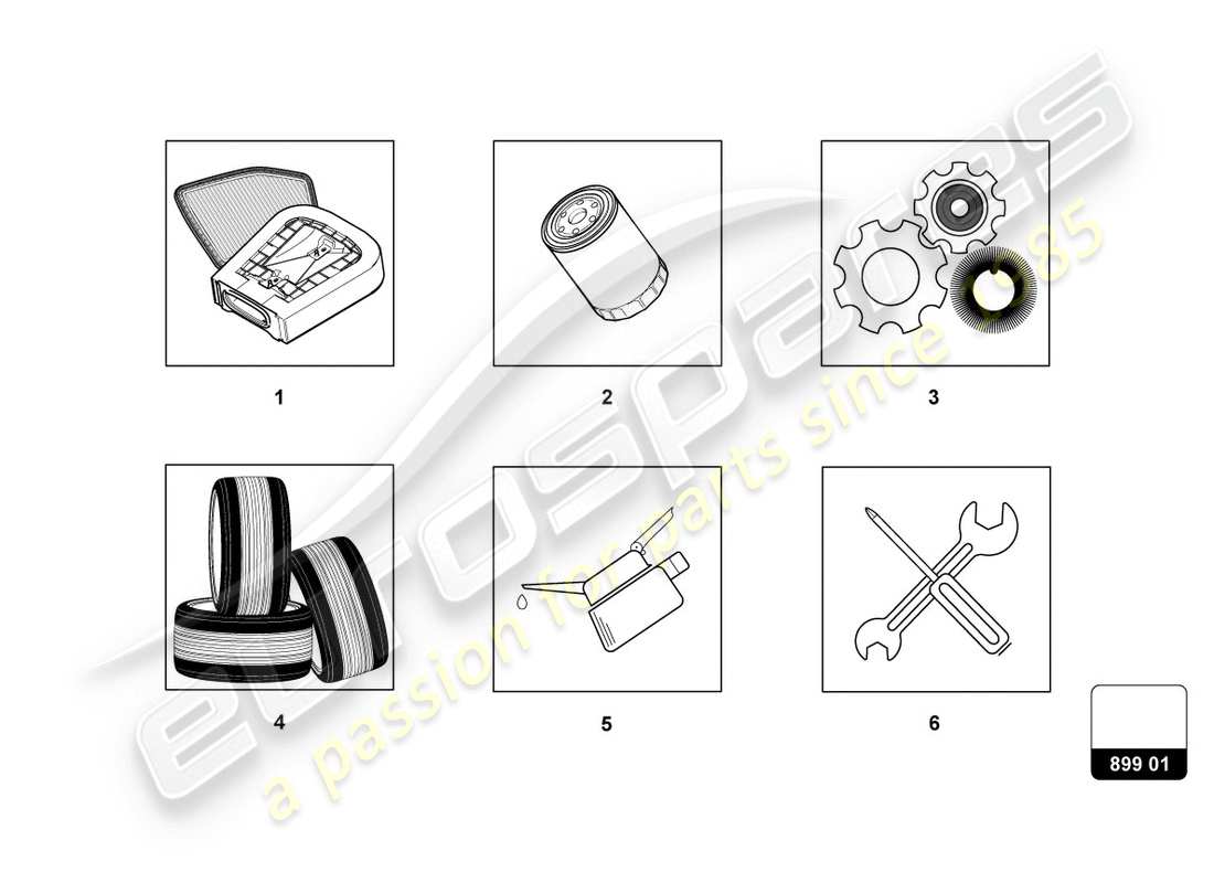 lamborghini 2020 (evo spyder) service parts part diagram