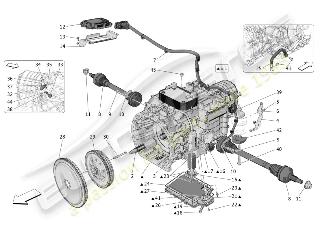 a part diagram from the maserati mc20 parts catalogue