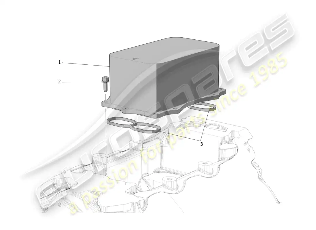 maserati mc20 (2022) heat exchanger parts diagram