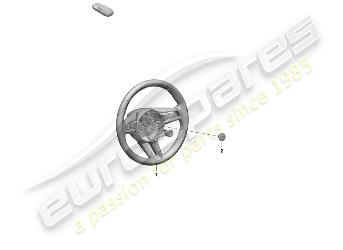 porsche 2025 (taycan 9j1-2) multifunction steering wheel (race-tex) part diagram