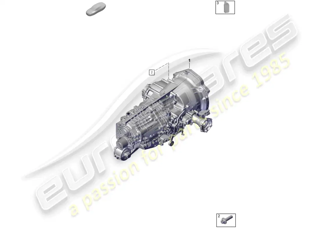 porsche 2021 (992-1 gt3/rs/st) manual gearbox transmission fluid parts diagram