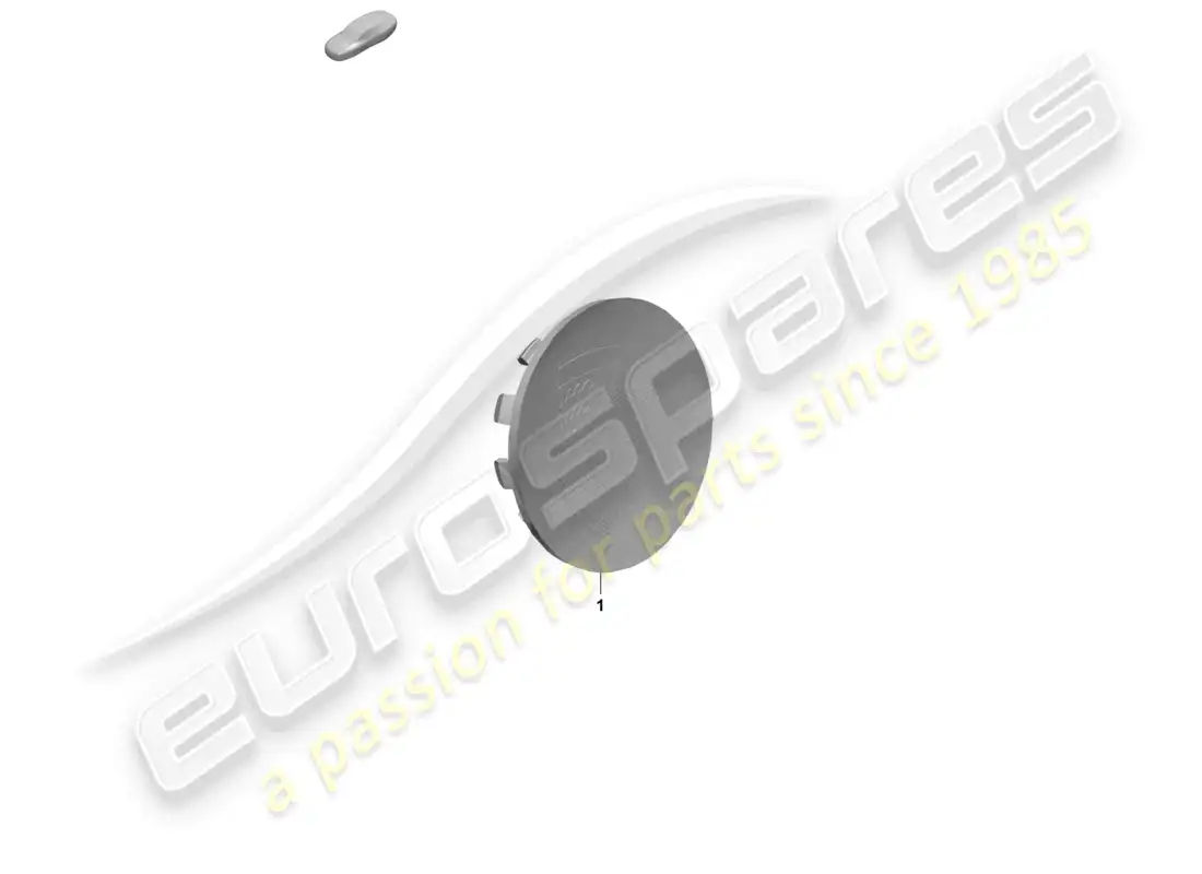 porsche 2025 (taycan 9j1-2) hub cap monochrome emblem part diagram