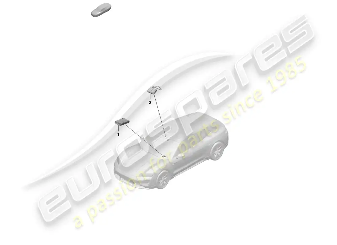 porsche 2025 (taycan 9j1-2) chip card reader for road toll system part diagram