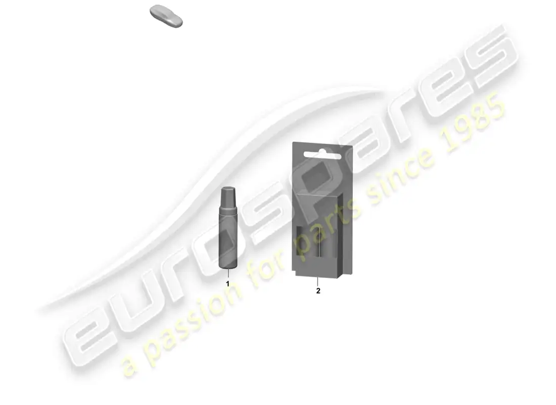 porsche 2025 (taycan 9j1-2) paint touch-up applicator paints part diagram