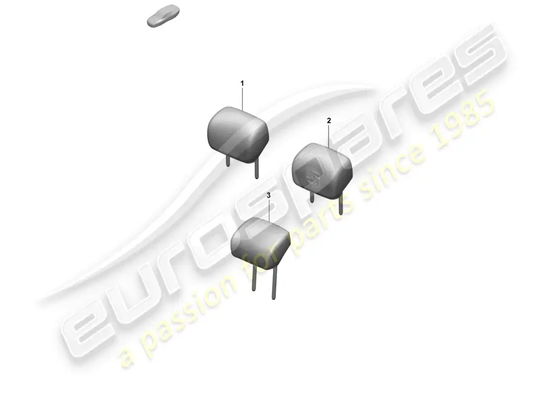 porsche 2025 (taycan 9j1-2) head restraint part diagram