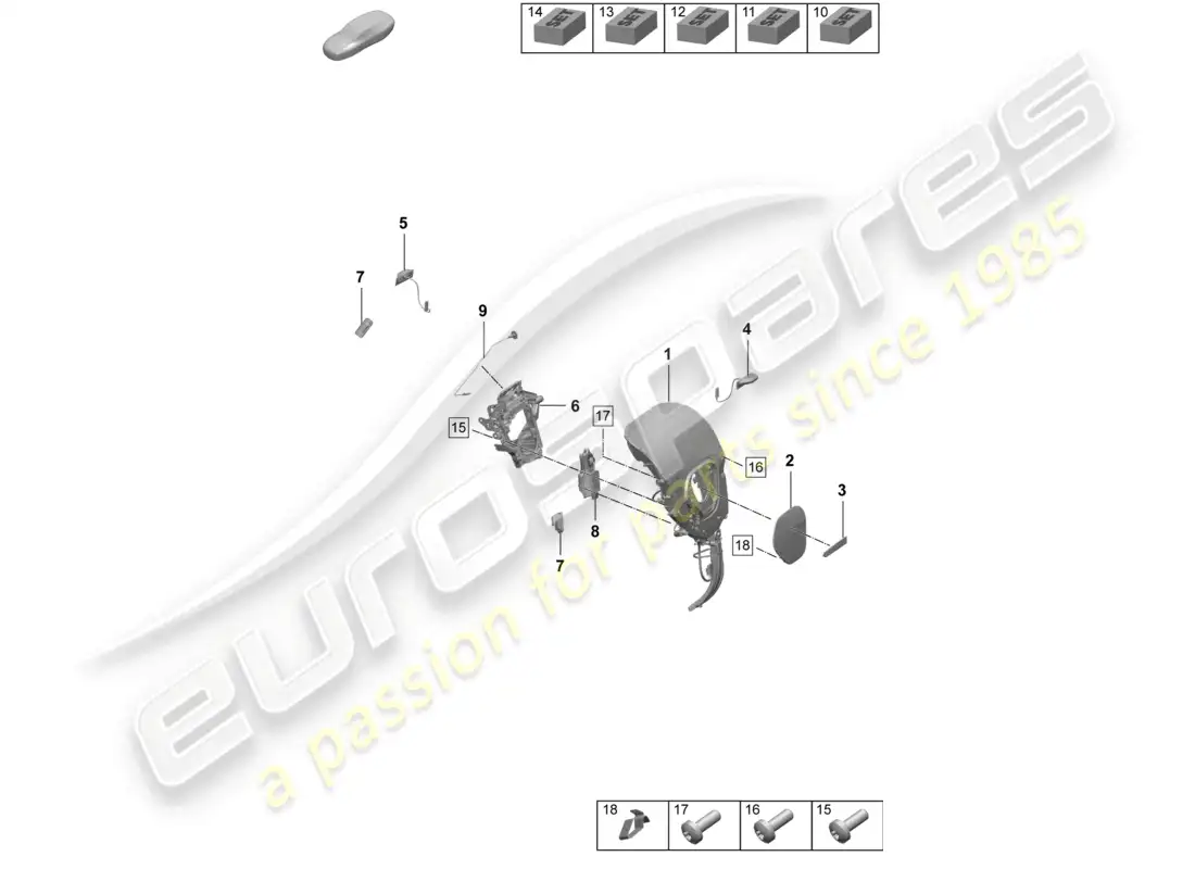 porsche 2025 (taycan 9j1-2) dropsides electric part diagram