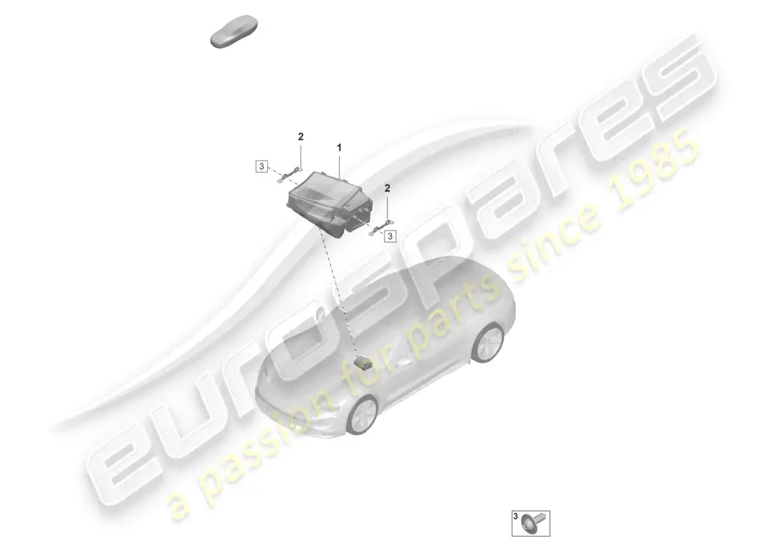 porsche 2022 (taycan 9j1-1) head-up display parts diagram
