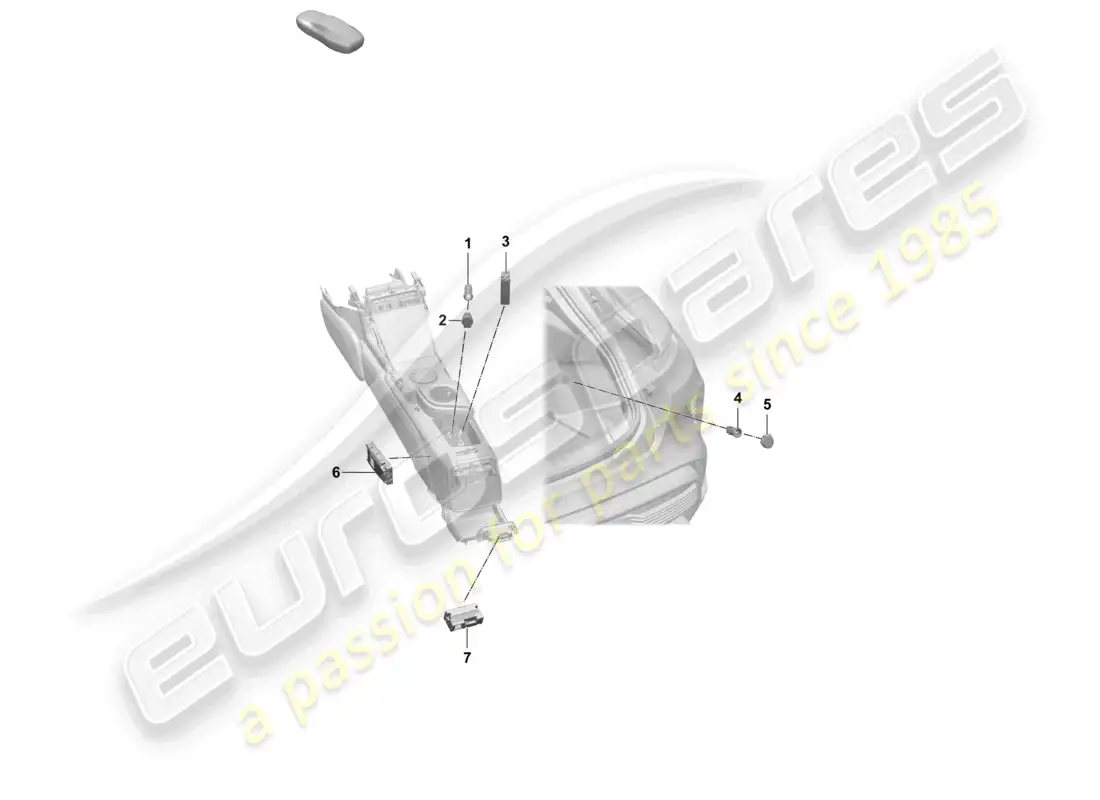 porsche 2025 (taycan 9j1-2) multimedia interface socket part diagram